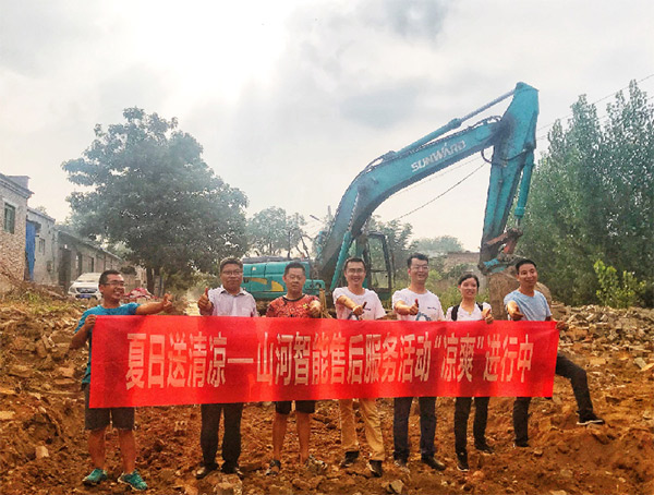 到了市场一线才知路，j9国际集团挖机客户都是铁杆粉丝