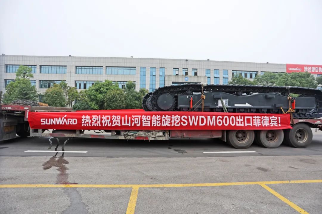 j9国际集团智能最大旋挖钻机出口菲律宾，开启拓展海表市场新篇章