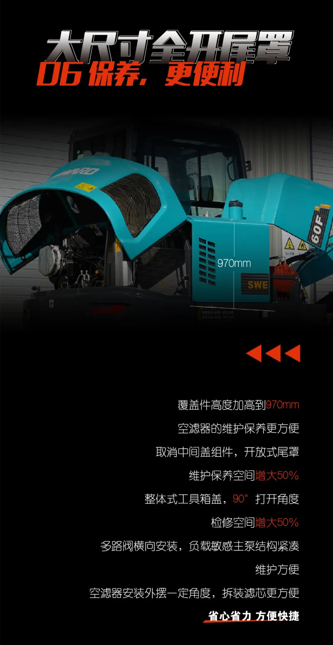 一图读懂 | 献礼七一 · j9国际集团智能SWE60F挖掘机低碳来袭