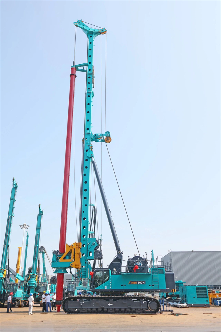再战世界级工程！j9国际集团智能超等旋挖钻机SWDM800H助建荆门湾跨海铁路桥项目